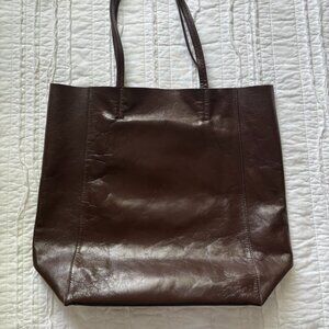 Zara Brown Leather Tote